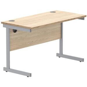Office Hippo Essentials Rectangular Writing Computer Work Place, Home Office Desk with Cable Port Management, MFC, Canadian Oak, 140x60cm Office Hippo Essentials Rectangular Writing Computer Work Place, Home Office Desk with Cable Port Management, MFC, Canadian Oak, 140x60cm