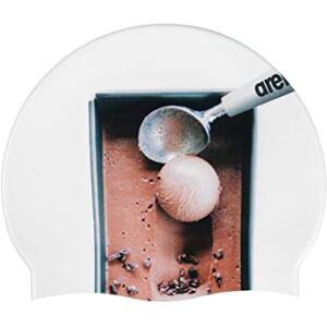 Arena HD Unisex Silicone Swimming Cap for Adults Training and Racing, 100% Wrinkle Free, Ice Cream, 5572, One Size Arena HD Unisex Silicone Swimming Cap for Adults Training and Racing, 100% Wrinkle Free, Ice Cream, 5572, One Size