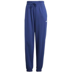 adidas Women's Essentials Small Logo French Terry Cuffed Pants, Dark Blue/White, XL adidas Women's Essentials Small Logo French Terry Cuffed Pants, Dark Blue/White, XL