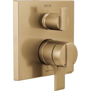 Delta Faucet T27867-CZ Angular Modern Monitor 17 Series Valve 3-Setting Integrated Shower Trim with Diverter, Champagne Bronze Delta Faucet T27867-CZ Angular Modern Monitor 17 Series Valve 3-Setting Integrated Shower Trim with Diverter, Champagne Bronze