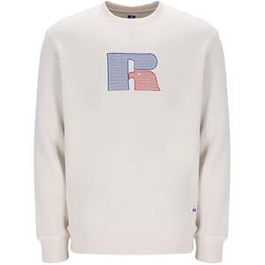 Russell Athletic Benjamin3-crew Men's Long-Sleeved Sweatshirt (Pack of 1) White Sand Russell Athletic Benjamin3-crew Men's Long-Sleeved Sweatshirt (Pack of 1) White Sand