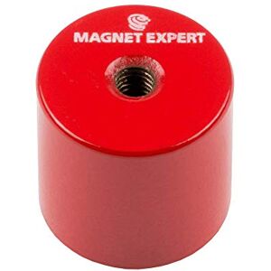 FIRST4MAGNETS Alnico Deep Pot Magnet for High-Temperature, Engineering, and Manufacturing Applications 27mm dia x 25mm thick c/w M6 threaded hole 6kg Pull Pack of 4 FIRST4MAGNETS Alnico Deep Pot Magnet for High-Temperature, Engineering, and Manufacturing Applications 27mm dia x 25mm thick c/w M6 threaded hole 6kg Pull Pack of 4