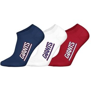 NFL Unisex Ny Giants 3pk Sneaker Socks Sport Socks (Pack of 3) NFL Unisex Ny Giants 3pk Sneaker Socks Sport Socks (Pack of 3)