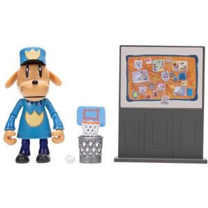 Dog Man Articulated Action Figure with Accessories 5" / 12.7cm by Jakks Pacific, Officially Licensed, Mouth Opens, Includes Pin Board Wall, Trash Can and Paper Ball, Perfect for Kids 4+ Dog Man Articulated Action Figure with Accessories 5" / 12.7cm by Jakks Pacific, Officially Licensed, Mouth Opens, Includes Pin Board Wall, Trash Can and Paper Ball, Perfect for Kids 4+