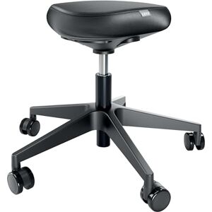 Leitz Ergo Height Adjustable (46-59cm) Stool On Wheels Dual Density Foam Seat Cushion, Ergonomic Saddle Stool for Home, Office, Professionals and Hobbyists, Ergo Range, Black, 65780095 Leitz Ergo Height Adjustable (46-59cm) Stool On Wheels Dual Density Foam Seat Cushion, Ergonomic Saddle Stool for Home, Office, Professionals and Hobbyists, Ergo Range, Black, 65780095