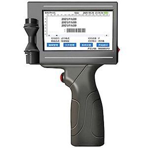 BASSFLY Handheld Inkjet Printer, 12.7mm Handheld Inkjet Printer, Multilingual Code Number Logo Label Plastic Carton Printer, Smart Portable Printer for Label/Production Date/Barcode/QR Code ( Color : Black in BASSFLY Handheld Inkjet Printer, 12.7mm Handheld Inkjet Printer, Multilingual Code Number Logo Label Plastic Carton Printer, Smart Portable Printer for Label/Production Date/Barcode/QR Code ( Color : Black in