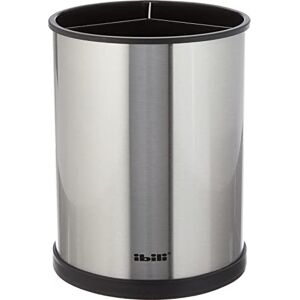 IBILI "Prisma Stainless Steel/Plastic Rotating Utensil Holder, Silver/Black, 14 x 18 cm IBILI "Prisma Stainless Steel/Plastic Rotating Utensil Holder, Silver/Black, 14 x 18 cm