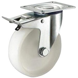 WOLFPACK Professional Line 11110805 Nylon Industrial Wheel with Brake 80 mm, 80 mm WOLFPACK Professional Line 11110805 Nylon Industrial Wheel with Brake 80 mm, 80 mm