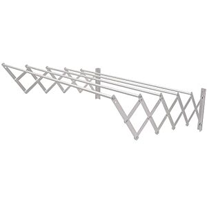 Amig – Extendable Wall-Mounted Clothes Dryer Dimensions: 140x14x3 cm Drying Area: 7 m Stainless Aluminum Stainless Steel Screws For Indoor and Outdoor Use Easy Installation Amig – Extendable Wall-Mounted Clothes Dryer Dimensions: 140x14x3 cm Drying Area: 7 m Stainless Aluminum Stainless Steel Screws For Indoor and Outdoor Use Easy Installation