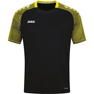 JAKO Men's Performance T-Shirt, Black/Soft Yellow, M JAKO Men's Performance T-Shirt, Black/Soft Yellow, M