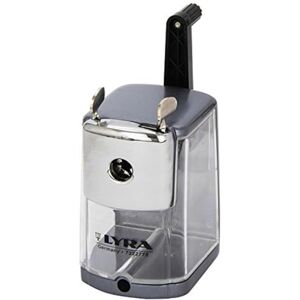 LYRA Metal Desk Sharpener Machine with Tank, for Schools, Students and Offices LYRA Metal Desk Sharpener Machine with Tank, for Schools, Students and Offices