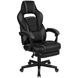 Flash Furniture X40 Gaming Chair Racing Ergonomic Computer Chair with Fully Reclining Back/Arms, Slide-Out Footrest, Massaging Lumbar Black/Gray Flash Furniture X40 Gaming Chair Racing Ergonomic Computer Chair with Fully Reclining Back/Arms, Slide-Out Footrest, Massaging Lumbar Black/Gray