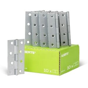 Alberts Narrow Hinge 100 x 49 mm / 10 STK. Oberflaeche: galvanisch Gelb verzinkt Alberts Narrow Hinge 100 x 49 mm / 10 STK. Oberflaeche: galvanisch Gelb verzinkt