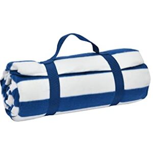 Sleepdown Nautical Stripe Fleece Picnic Blanket Outdoor Soft Portable Foldable Picnic Mat Beach Park Camping Hiking Garden with Handle 135cm x 150cm Navy,5056557503001 Sleepdown Nautical Stripe Fleece Picnic Blanket Outdoor Soft Portable Foldable Picnic Mat Beach Park Camping Hiking Garden with Handle 135cm x 150cm Navy,5056557503001