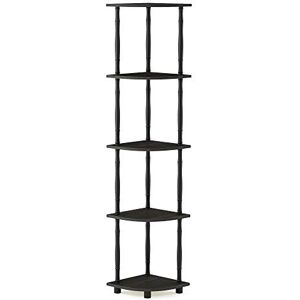 Furinno Toolless Shelves, Wood, Espresso/Black, one size Furinno Toolless Shelves, Wood, Espresso/Black, one size