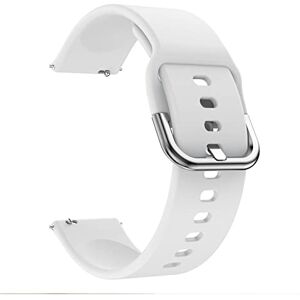 Baiqi Store GATSUN Watchband Silicone Compatible With Galaxy Watch 3 45mm 41mm 42mm 46mm Strap Sport Smart Wristbands Bracelet 20mm 22mm Watchstrap (Color : Bianco, Size : Other 20mm width) Baiqi Store GATSUN Watchband Silicone Compatible With Galaxy Watch 3 45mm 41mm 42mm 46mm Strap Sport Smart Wristbands Bracelet 20mm 22mm Watchstrap (Color : Bianco, Size : Other 20mm width)