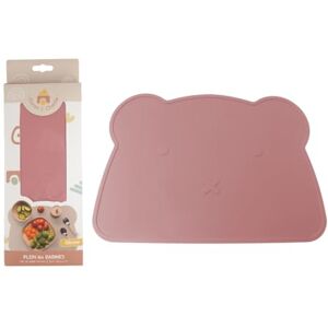 DORON & CHARLIE 056620 Baby Feeding Mat Pink Silicone Bear Design Non-slip Waterproof Washable Waterproof 1st Age Childcare Easy to Clean DORON & CHARLIE 056620 Baby Feeding Mat Pink Silicone Bear Design Non-slip Waterproof Washable Waterproof 1st Age Childcare Easy to Clean