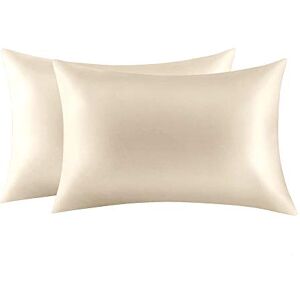 Jocoku 100% Mulberry Silk Pillowcases Set of 2 for Hair and Skin and Super Soft and Breathable King Size Nature Silk Pillowcases (King, Buff Beige) Jocoku 100% Mulberry Silk Pillowcases Set of 2 for Hair and Skin and Super Soft and Breathable King Size Nature Silk Pillowcases (King, Buff Beige)