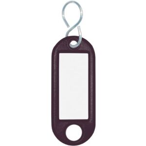 WEDO 262813401 Key Ring for Labelling, Black, Pack of 100, with S-Hook WEDO 262813401 Key Ring for Labelling, Black, Pack of 100, with S-Hook
