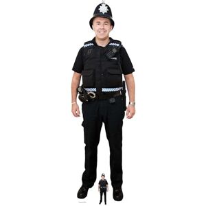 STAR CUTOUTS Life Size Cut Out with Mini Version of Policeman, Cardboard, Multi-Colour, 190 x 58 x 190 cm STAR CUTOUTS Life Size Cut Out with Mini Version of Policeman, Cardboard, Multi-Colour, 190 x 58 x 190 cm