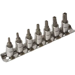 Laser 3389 Tamperproof Star* 5-Sided Socket Bit Set 1/4"D 7pc Laser 3389 Tamperproof Star* 5-Sided Socket Bit Set 1/4"D 7pc