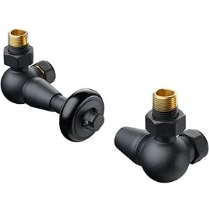 Terma Radiator Valves, Matt Black Terma Radiator Valves, Matt Black