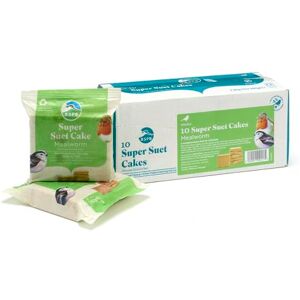 RSPB Suet Cakes for Wild Birds, Wild Bird Food for Small Birds with Dried Mealworms, Peanuts, Millet Seeds, and Rapeseeds, Individually Wrapped in Recyclable Paper, Easy to Open (10 x 280g) RSPB Suet Cakes for Wild Birds, Wild Bird Food for Small Birds with Dried Mealworms, Peanuts, Millet Seeds, and Rapeseeds, Individually Wrapped in Recyclable Paper, Easy to Open (10 x 280g)