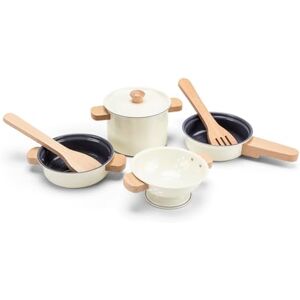 Woet Metal Pot & Pan Set – Off-White Toy Kitchen Playset for Toddlers 24 Months+ – 7-Piece Pretend Cooking Set with Wooden Utensils – Accessories for Boys and Girls Woet Metal Pot & Pan Set – Off-White Toy Kitchen Playset for Toddlers 24 Months+ – 7-Piece Pretend Cooking Set with Wooden Utensils – Accessories for Boys and Girls