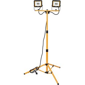 Brennenstuhl Jaro 4050 T Tripod LED Construction Spotlight (2 x 20 W, 2 x 1950 lm, 6500 K, IP65, LED Work Spotlight with Tripod, Height-Adjustable up to max. 160 cm, with 2.5 m Cable) Brennenstuhl Jaro 4050 T Tripod LED Construction Spotlight (2 x 20 W, 2 x 1950 lm, 6500 K, IP65, LED Work Spotlight with Tripod, Height-Adjustable up to max. 160 cm, with 2.5 m Cable)