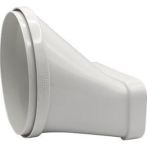 La Ventilazione CGO15157B-Y CGO15157B Horizontal Joint Round to Rectangular Tube, White La Ventilazione CGO15157B-Y CGO15157B Horizontal Joint Round to Rectangular Tube, White