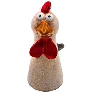 Dekohelden24 Ceramic fence stake as chicken in white, dimensions (L x W x H): approx. 13.5 x 9.5 x 22 cm. Dekohelden24 Ceramic fence stake as chicken in white, dimensions (L x W x H): approx. 13.5 x 9.5 x 22 cm.