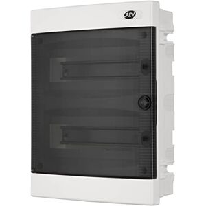 REV 051550555 Fuse Box, Distribution Box 2-Row 24TE, 400V, 114 x 287 x 359 mm, White REV 051550555 Fuse Box, Distribution Box 2-Row 24TE, 400V, 114 x 287 x 359 mm, White