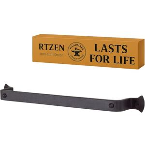 RTZEN Farmhouse Hand Towel Rack for Bathroom Handcrafted Wrought Iron Kitchen Towel Bar Straight Wall Mount Rod Matte Black Towel Hanger for Home or Office 12" Rack Fits 10" Towels (Small) RTZEN Farmhouse Hand Towel Rack for Bathroom Handcrafted Wrought Iron Kitchen Towel Bar Straight Wall Mount Rod Matte Black Towel Hanger for Home or Office 12" Rack Fits 10" Towels (Small)