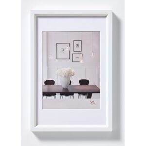 walther design Picture Frame White 40 x 50 cm with PassepArtout, Steel Style Plastic Frame ES050W walther design Picture Frame White 40 x 50 cm with PassepArtout, Steel Style Plastic Frame ES050W