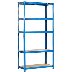 Rhino 5 Tier Heavy-Duty Industrial Storage Shelves Blue 180x90x40cm Rhino 5 Tier Heavy-Duty Industrial Storage Shelves Blue 180x90x40cm