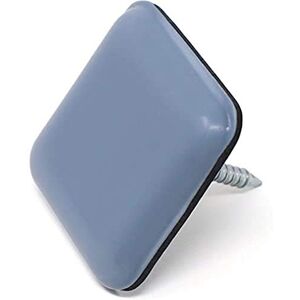 Adsamm ® / 16 x PTFE Glides with nail 0,94'' x 0,94'' (24x24 mm) grey-blue square Premium quality furniture sliders with nail by ® Adsamm ® / 16 x PTFE Glides with nail 0,94'' x 0,94'' (24x24 mm) grey-blue square Premium quality furniture sliders with nail by ®
