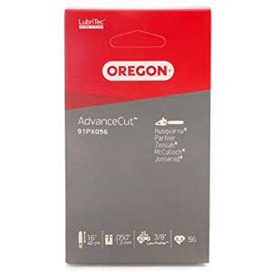 Oregon AdvanceCut 3/8" LP Chainsaw Chain for 16" (40cm) Bar, .050"- 56 Drive Links (91PX056E) Oregon AdvanceCut 3/8" LP Chainsaw Chain for 16" (40cm) Bar, .050"- 56 Drive Links (91PX056E)