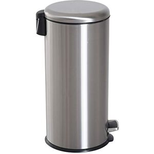 HOMCOM Foot Pedal Bin Stainless Steel Metal Waste Rubbish Lid Kitchen Garbage Versatile For Home Office 30L HOMCOM Foot Pedal Bin Stainless Steel Metal Waste Rubbish Lid Kitchen Garbage Versatile For Home Office 30L