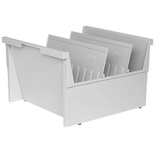 HAN 854-0-11, Suspendable box A4 landscape, for 1,000 cards, with 2 support plates, light-grey HAN 854-0-11, Suspendable box A4 landscape, for 1,000 cards, with 2 support plates, light-grey