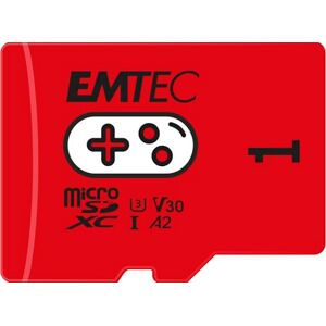 EMTEC MicroSDXC Gaming Card 1TB UHS-I U3 V30 A2, High Speed Up to 100Mbps, Compatible with Nintendo Switch, Wyze, GoPro, Smartphones, Tablets, Security Cameras, Drones, 4K Videos, Red EMTEC MicroSDXC Gaming Card 1TB UHS-I U3 V30 A2, High Speed Up to 100Mbps, Compatible with Nintendo Switch, Wyze, GoPro, Smartphones, Tablets, Security Cameras, Drones, 4K Videos, Red