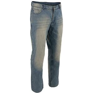 Milwaukee MDM5002 Men's Blue Armored Motorcycle Riding Denim Jeans Reinforced with Aramid Fibers 42 Milwaukee MDM5002 Men's Blue Armored Motorcycle Riding Denim Jeans Reinforced with Aramid Fibers 42
