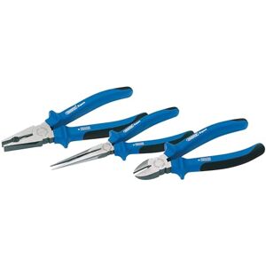 Draper Expert 69289 3-Piece Soft-Grip Pliers Set , Blue Draper Expert 69289 3-Piece Soft-Grip Pliers Set , Blue