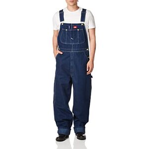 Dickies Men's Bib Smooth Straight Workwear Overalls, Blue (Bleu Rnsd Ind/Blu), W34/L32 (Manufacturer Size: W34/L32) Dickies Men's Bib Smooth Straight Workwear Overalls, Blue (Bleu Rnsd Ind/Blu), W34/L32 (Manufacturer Size: W34/L32)