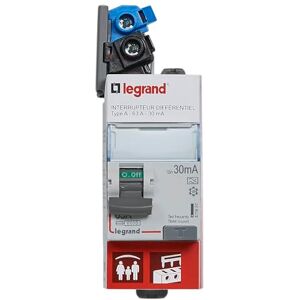 Legrand Differential Switch 230V ~ Type A 63A Sensitivity 30mA Input High and High Output by Screw Terminals 2 Modules Accept Passage of Power Comb Legrand Differential Switch 230V ~ Type A 63A Sensitivity 30mA Input High and High Output by Screw Terminals 2 Modules Accept Passage of Power Comb