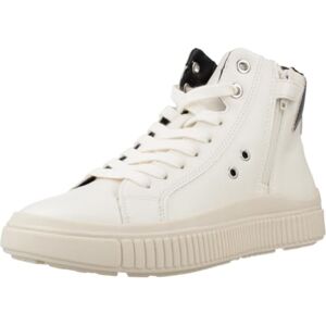 Geox J LAQUINNY Girl Sneaker, LT Ivory/Silver, 1 UK Geox J LAQUINNY Girl Sneaker, LT Ivory/Silver, 1 UK