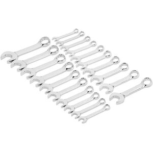 GEARWRENCH 20 Pc. 12 Point Stubby Combination SAE/Metric Wrench Set 81903 GEARWRENCH 20 Pc. 12 Point Stubby Combination SAE/Metric Wrench Set 81903
