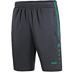 JAKO Men's Active Training Shorts, Men, 8595, Anthrazit/Türkis, M JAKO Men's Active Training Shorts, Men, 8595, Anthrazit/Türkis, M