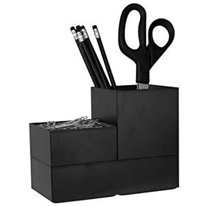 Bostitch Office Konnect Desk Organizer Accessory Tray & Storage Cup Bundle, Stacks for Desktop Storage, Black Bostitch Office Konnect Desk Organizer Accessory Tray & Storage Cup Bundle, Stacks for Desktop Storage, Black