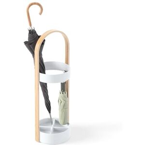 Umbra Bellwood Umbrella Stand, White/Natural Umbra Bellwood Umbrella Stand, White/Natural