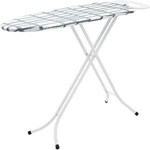 PIFCO ® Medium Ironing Board Foldable, Height Adjustable, And Ultra Lightweight Iron Board Sturdy 4 Leg With Strong Frame And 100% Cotton Cover Ironing Boards Perfect For Small Spaces PIFCO ® Medium Ironing Board Foldable, Height Adjustable, And Ultra Lightweight Iron Board Sturdy 4 Leg With Strong Frame And 100% Cotton Cover Ironing Boards Perfect For Small Spaces